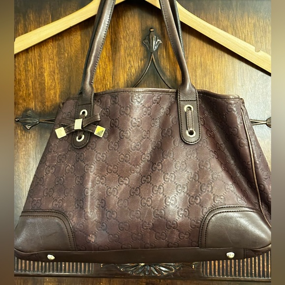 Gucci Handbags - Authentic Gucci Princy tote - brown Guccissima leather